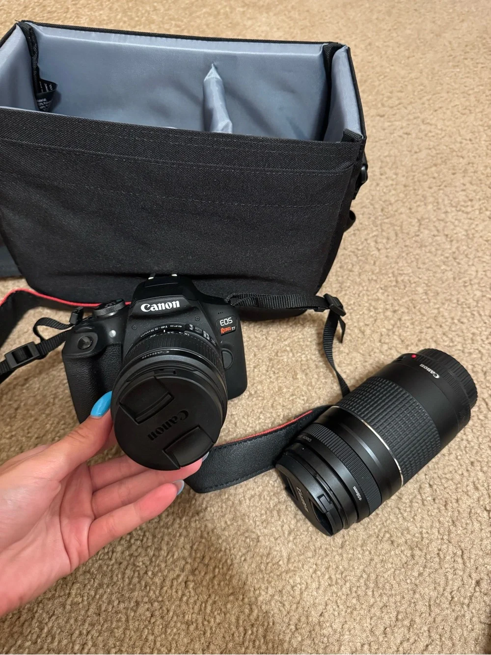 Canon EOS Rebel T7 DSLR Camera - Black